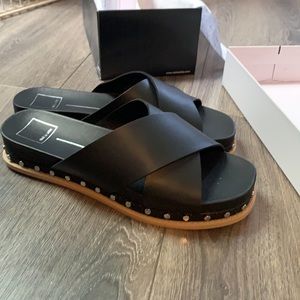 Dolce Vita sandals. Black with silver stud details. Size 10, new in the box!!